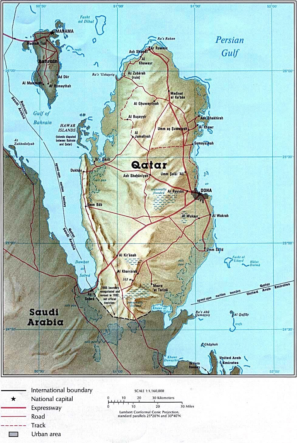 Mapa kataru fyzické