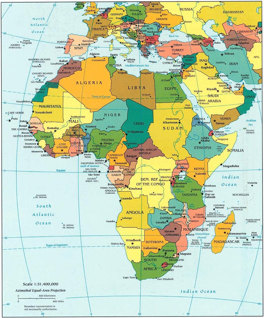 Mapa kataru africe