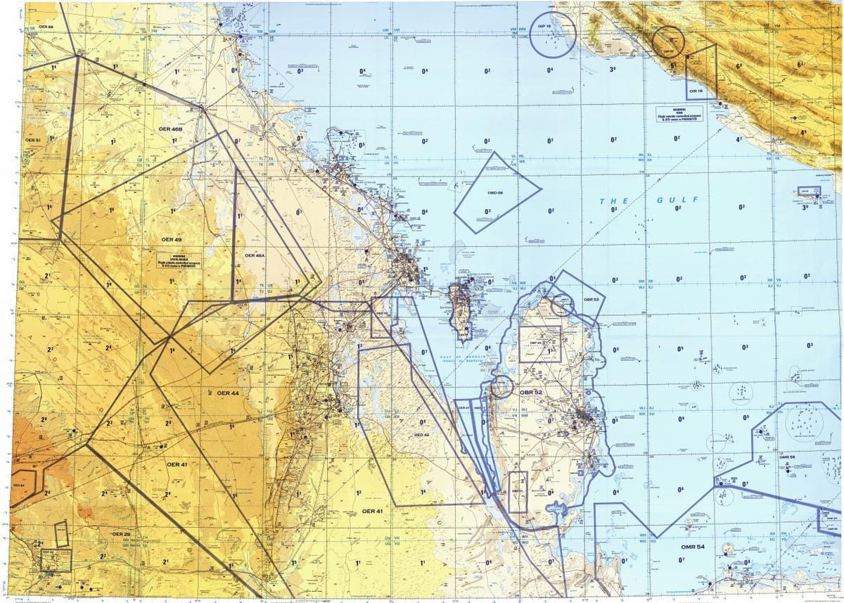Mapa kataru oblasti