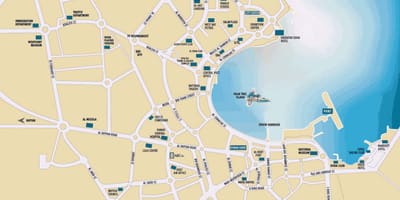 Mapa dauhá katar