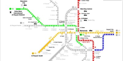 Katar mapa metro