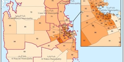 Mapa kataru populace