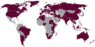 Qatar airlines destinace mapě